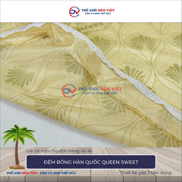 Đệm bông ép Queen Sweet 8